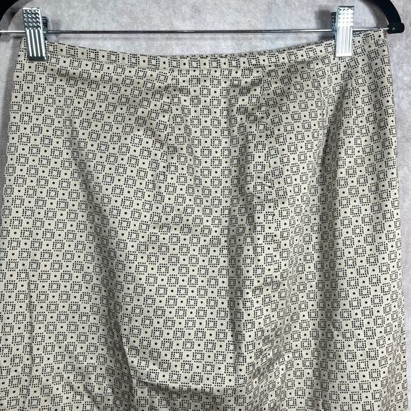 Pendleton Pencil Skirt Womens Size 10 Beige Geometric‎ Print Knee Length Lined - Picture 2 of 9
